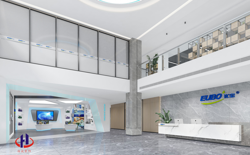 江西優寶新材料12000平產業園裝修